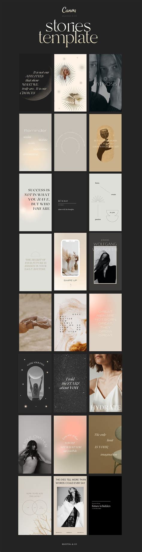 62 Aesthetic Quotes Magic Type By Kristinaandco On Creativemarket Social Media Trends Social