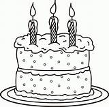 Coloring Cake Birthday Clip Printable Tort Happy Urodzinowy Mania Everfreecoloring Kolorowanki sketch template