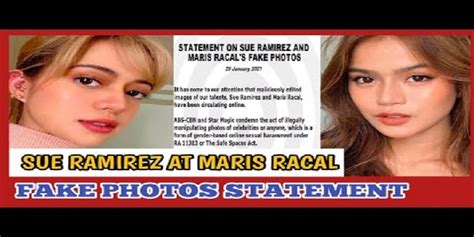 statement on sue ramirez and maris racal s fake photos