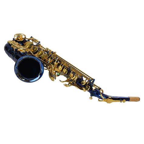 The alto saxophone is an extremely versatile acoustic instrument. New Alto Sax Saxophone Blue E-flat Eb Brass with Abalone ...