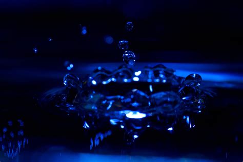 Filewater Drop Splash In Blue Wikimedia Commons