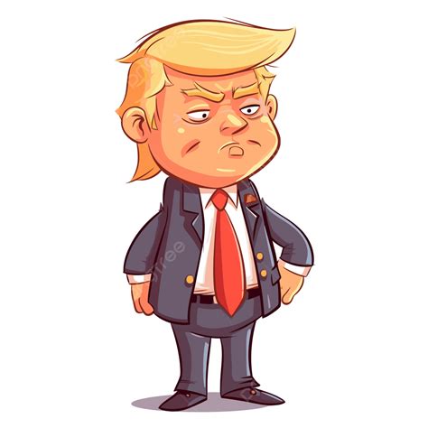 Trump Clipart Cartoon Donald Trump Character Vector Trump Clipart