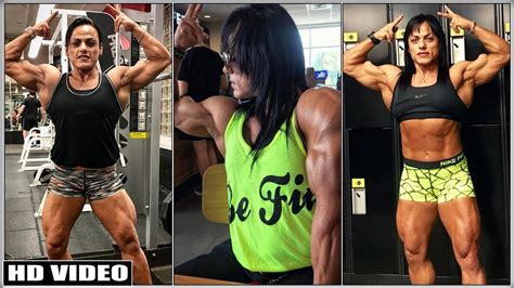 Suha Qasem Insane Hard Muscular Female Bodybuilder Youtube