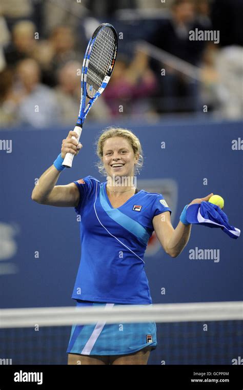 Belgiums Kim Clijsters Celebrates Winning The Womens Final During Day