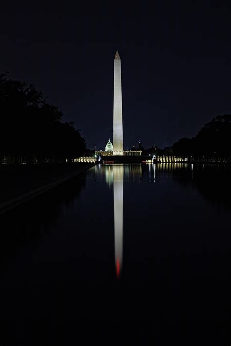 Washington Monument In The Reflecting Pool Photograph By Doolittle