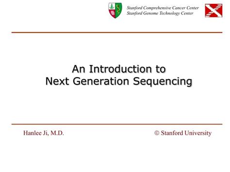 Ppt An Introduction To Next Generation Sequencing