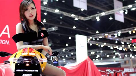 Bangkok Motor Show 2013 Ducati Model Asks If Im
