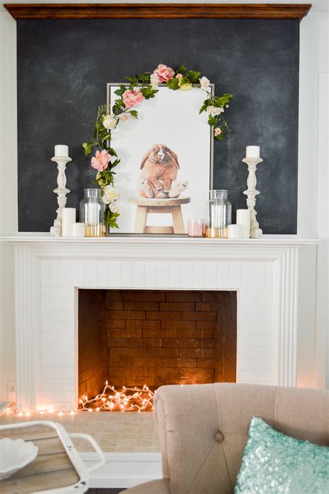 Simple Spring Cottage Mantel Decorating Fox Hollow Cottage