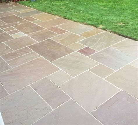 Autumn Brown Indian Sandstone Natural 22mm Calibrated Patio Paving