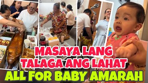 Baby Amarah Update So Ayun Na Nga Halos Present Ang Lahat Sa Kainan