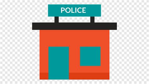 Kantor Polisi Membangun Ikon Komputer Petugas Kepolisian Polisi Sudut