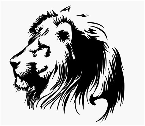 Male Lion Head Single Layer Art Stencil 190micron Mylar A4 Sheets Re