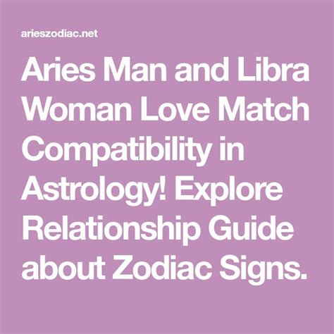 Aries Man And Libra Woman Love Match Compatibility In Astrology
