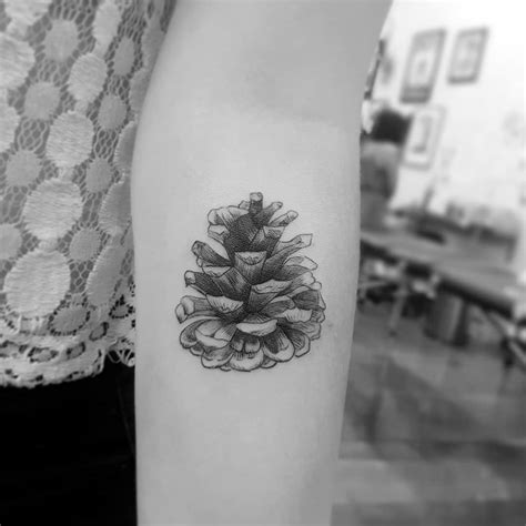 Pinecone Tattoos Symbol Of Human Enlightenment And Eternal Life