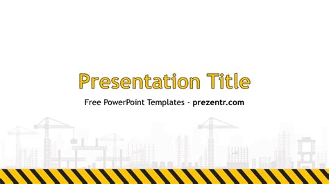 Free Construction Powerpoint Template Prezentr Ppt Templates