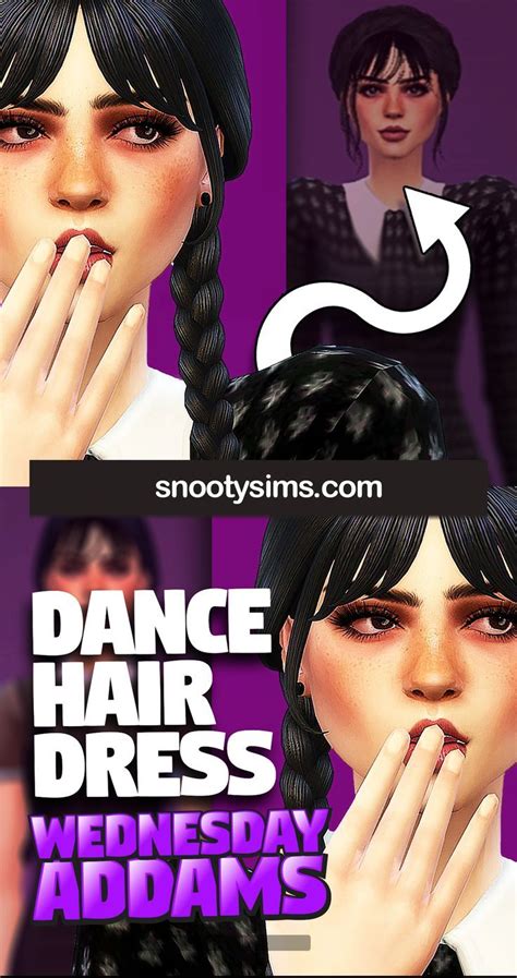 Sims 4 Wednesday Addams Find Hairstyles Dance Hairstyles Sims 4 Game