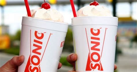 Sonic Drive In Shakes Floats And Ice Cream Slushes 12 Price After 8pm Starts 35
