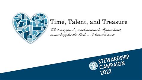Time Talent And Treasure Stewardship Campaign 2022 Youtube
