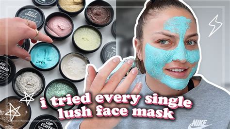 I Tried Every Single Lush Face Mask And This Happened Youtube