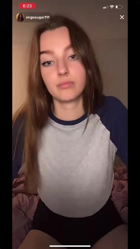 She Virgosugar Teased On Tiktok Then Was Dared To Flash On Twitter Scrolller