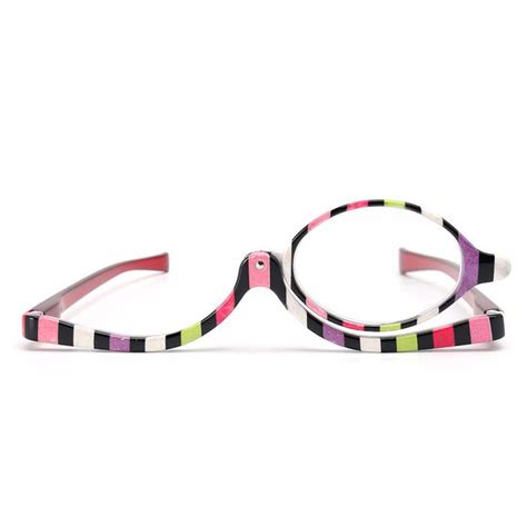 women rotatable magnify eye makeup cosmetic glasses reading glasses flipup glasses buy at a low