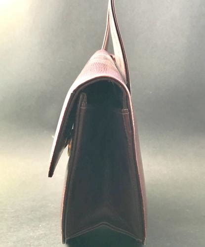 Unusual French Art Deco Fan Shaped Leather Handbag