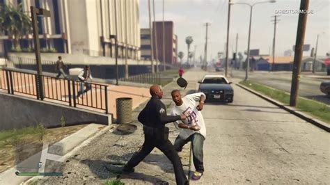 Gta 5 Cop Fights Ballas Gang 18 Youtube