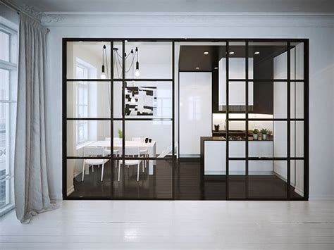 A sliding glass door, patio door, or doorwall is a type of sliding door in architecture and construction, is a large glass window opening in a structure that provide door access from a room to the outdoors, fresh air, and copious natural light. black steel sliding doors | Glass wall design, Interior ...