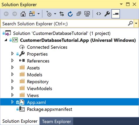 Customer Database App Structure Uwp Applications Microsoft Learn