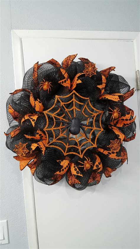 My Spider Wreath Spider Wreath Halloween Wreath Wreaths