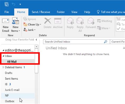 How To Set Up An All Mail Folder In Outlook To See Mail From All Inboxes