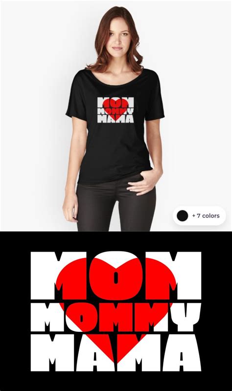 Mothers Day Heart Mom Mommy Mama Relaxed Fit T Shirt By Lettzzle