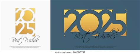 Happy New Year Best Wishes 2025 Stock Vector Royalty Free 2407547797