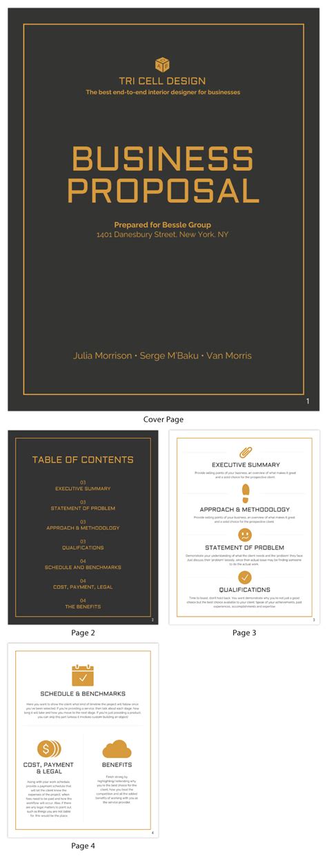 General Business Proposal Template Venngage