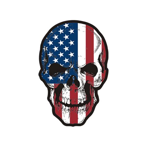 Modifikasi custom sticker, jasa pasang sticker mobil pekalongan. American Flag Skull USA United States RWB Sticker Decal V2 ...