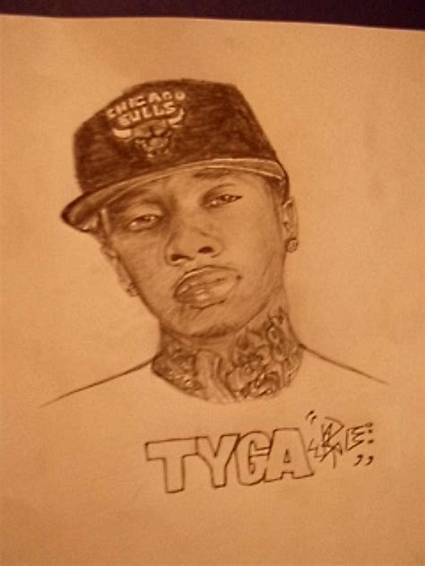 Tyga Drawing By Wazproductionz On Deviantart