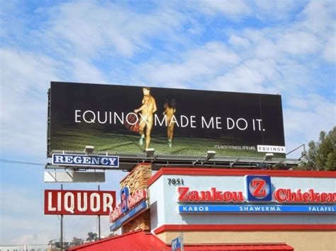 Equinox Made Me Do It Running Naked Billboard