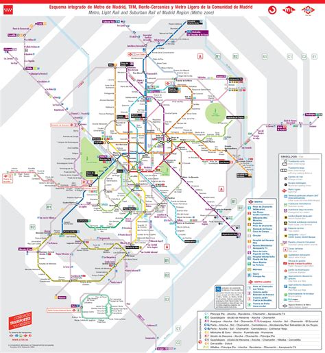 Zonas Tarifarias Mapa Zonas Transporte Madrid