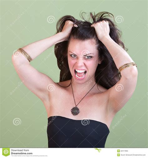 Donna frustrata immagine stock. Immagine di emozione - 22117665