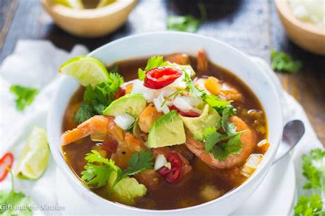 Mexican Shrimp Soup Caldo De Camarones Girl And The Kitchen