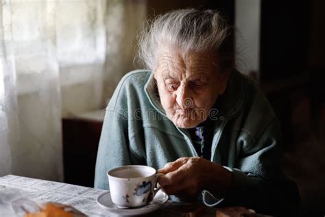 Elderly Lonely Woman Stock Image Image Of Female Mature 98881091