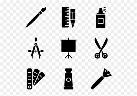 Craft Supplies Clipart Black And White