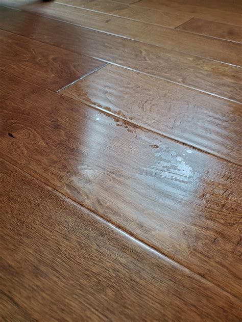 House Cleaners Left Shiny Marksstains All Over Wood Floor Rcleaningtips