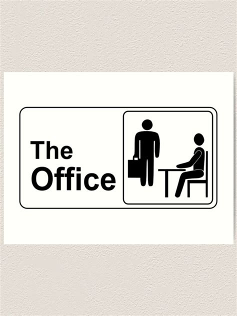 The Office Logo Hd Art Print For Sale By Hcrdbbbl Redbubble