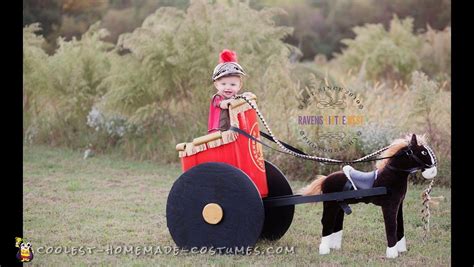 I have built a reputation among my family and close acquaintances of which i am particularly proud. Little Roman Soldier and Chariot Costume... Coolest Homemade Costumes | Roman soldier costume ...