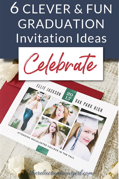 6 Clever And Fun Graduation Open House Announcement Ideas The