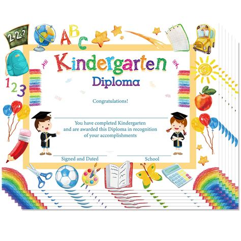 Buy 35 Pieces Kindergarten Diploma Colorful Kindergarten Graduation