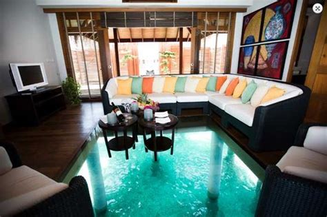 Inside A Tiki Hut In Fiji Luxury Living Room Overwater