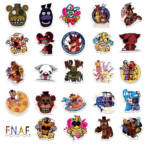 buy five nights at freddy s stickers 50 pcs vinyl waterproof stickers for laptop bumper