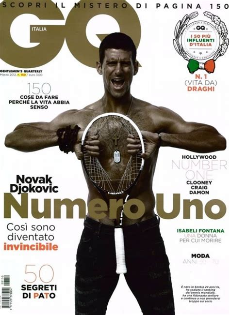 Gq İtalya Mart 2012 Novak Djokovic Tennis Magazine Gq